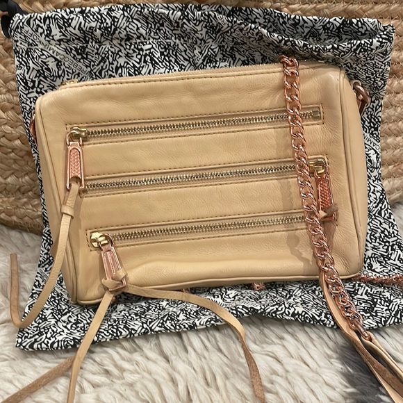 Rebecca Minkoff 3 Zipper Leather Crossbody - Picture 1 of 2